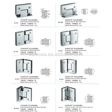 abrazaderas de vidrio de acero inoxidable / herrajes para puertas de vidrio / abrazadera de vidrio para baño